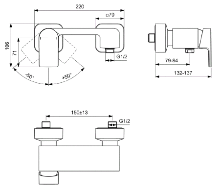 Смеситель для душа Ideal Standard Edge A7120AA