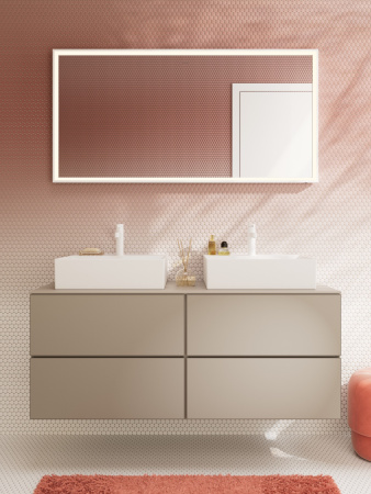 Смеситель для раковины с донным клапаном Push-Open Hansgrohe Finoris 76023700 белый матовый
