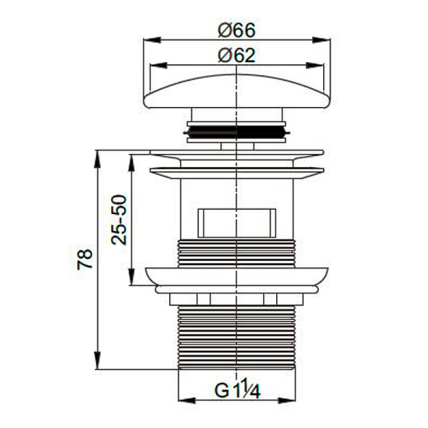 Донный клапан Cezares Czr CZR-SAT7-Bi