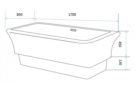 Акриловая ванна Gemy G9221 (170x85)
