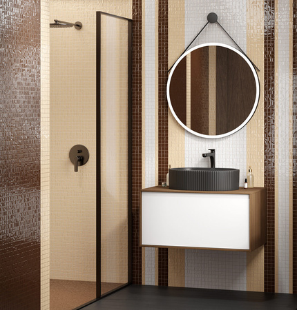 Раковина накладная (53х38) Kerama Marazzi Artbasin VE.NN.wb.50\BLK.M