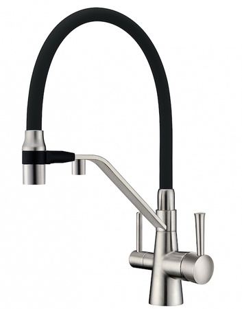 Смеситель для кухни с подключением к фильтру ZORG ZR 356 YF-NICKEL