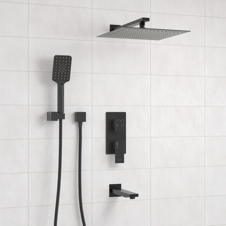 Душевая система для ванны WasserKRAFT Abens 2000 A172071, черный