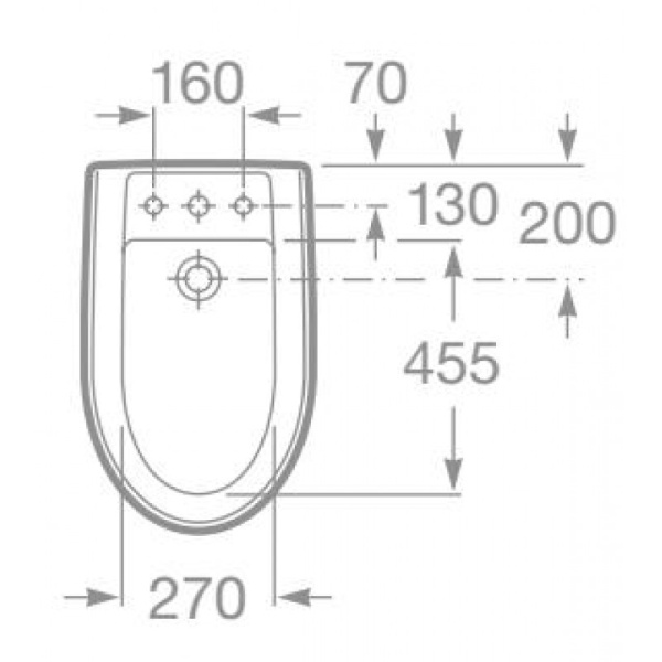 Крышка для биде Roca America 806490M14