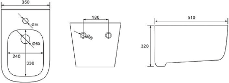 Биде подвесное Aquatek Дива AQ1012-00