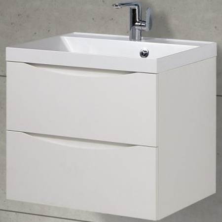 База под раковину подвесная BelBagno MARINO-CER-600-2C-SO-BO-P Bianco Opaco