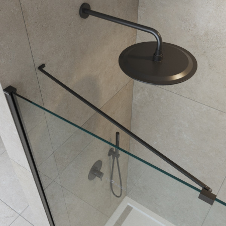 Душевая перегородка 90 см CEZARES LIBERTA LIBERTA-L-1-TB-90-C-NERO