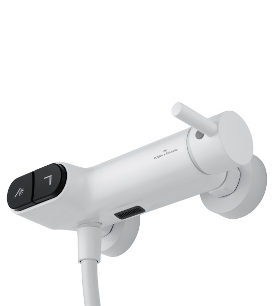 Смеситель для душа с встроенным изливом WONZON & WOGHAND MUSE Corno, белый матовый WW-A30902-MW