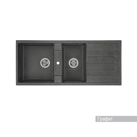 Кухонная мойка Aquaton Торина 1A712032TR210 графит