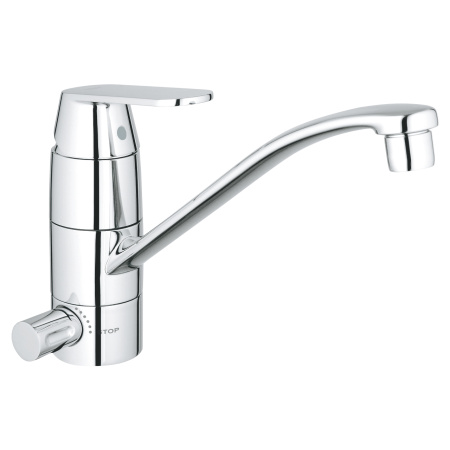 Смеситель для мойки с запорным вентилем Grohe Eurosmart Cosmopolitan 31161 000 (31161000) хром 