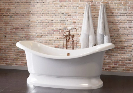 Ванна из искусственного камня на подиуме (193х88) Aqua Stone LIONA