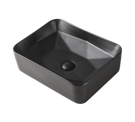 Раковина накладная (46,5х35) Orange  B02-460MB черный матовый