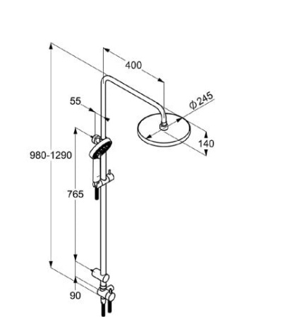Душевая система Kludi A-QA 6619205-00