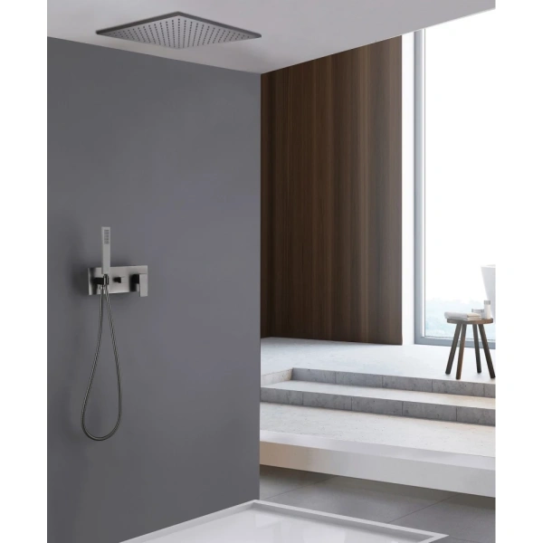 Душевой комплект ABBER Daheim AF8221NG скрытого монтажа без излива, никель