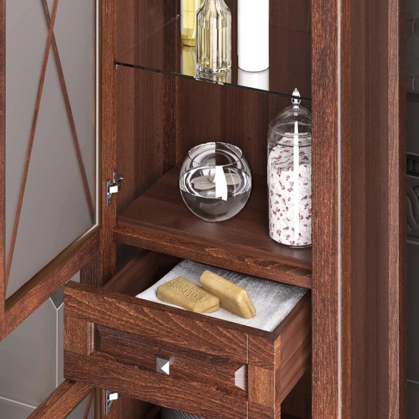 Пенал Opadiris Палермо, цвет светлый орех, левый Z0000008255