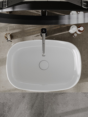 Раковина накладная (54х35) Orange  B07-540W белый глянец