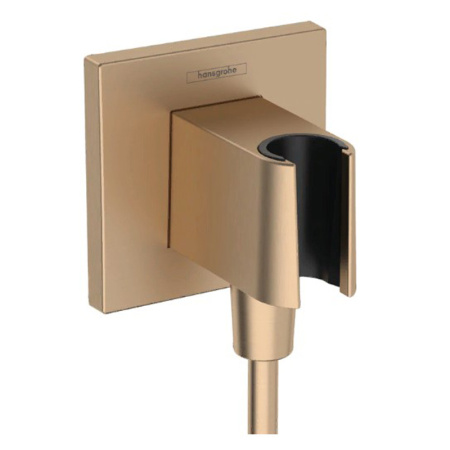Шланговое подсоединение Hansgrohe FixFit E 26889140 шлифованная бронза