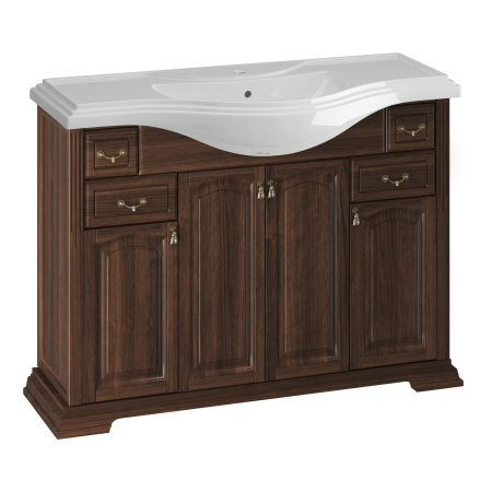 Тумба под раковину Opadiris Риспекто 120 Z0000009574  орех антикварный (без раковины)