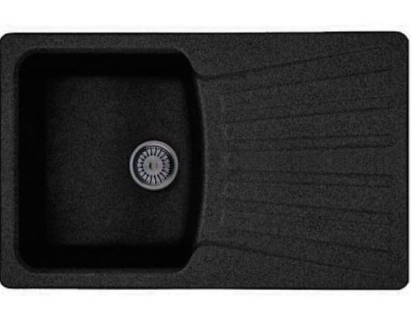 Кухонная мойка Whinstone Веста (B14) черный металлик 41875