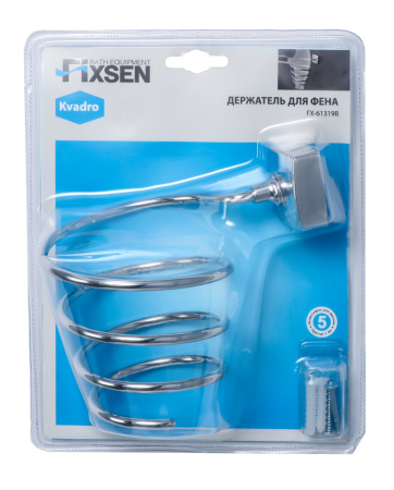 Держатель фена FIXSEN Kvadro FX-61319B