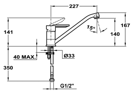 Смеситель для мойки Mofem MAMBO 652-0072-10