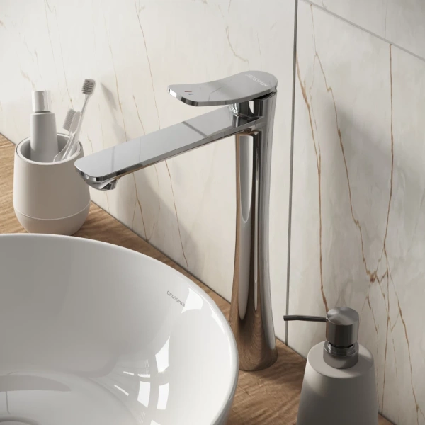 Смеситель для раковины высокий Grossman Advans 520.K35.09.100 хром глянцевый Смеситель для раковины высокий Grossman Advans 520.K35.09.100 хром глянцевый