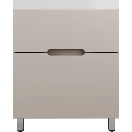 Тумба напольная без раковины 70 см Style Line Матис ЛС-00002434 кремовый матовый
