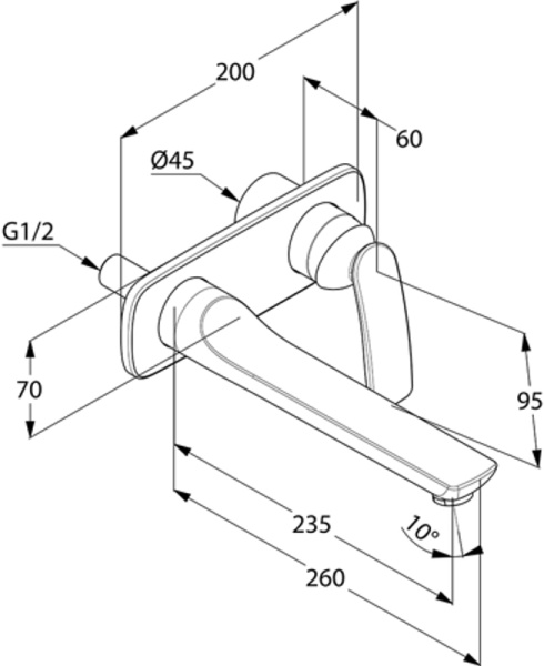 Смеситель для раковины Kludi Balance 522478775