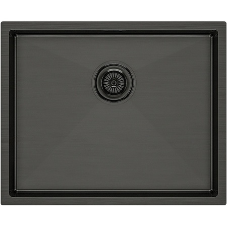 Кухонная мойка Paulmark  Next-54  PM215444-GM вороненая сталь