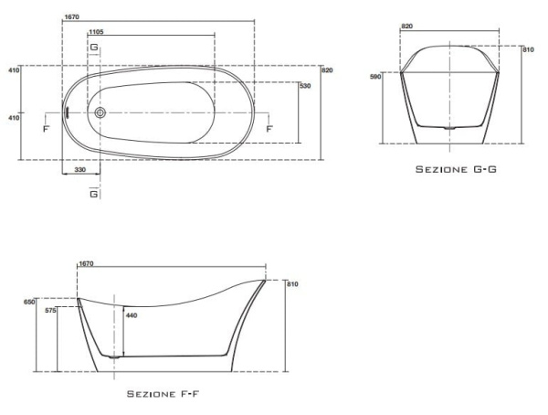 Ванна свободностоящая Kerasan Waldorf 743201