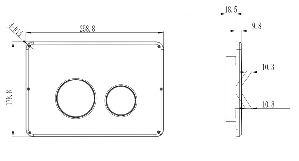Кнопка смыва Arrow AHM002E