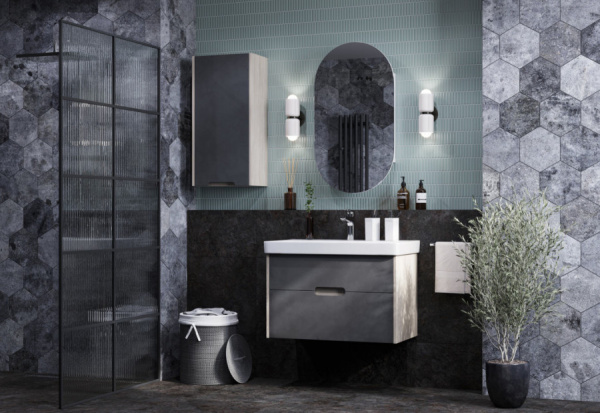 Тумба с раковиной Aquaton Оливия 80 1A2831K0OLUG0