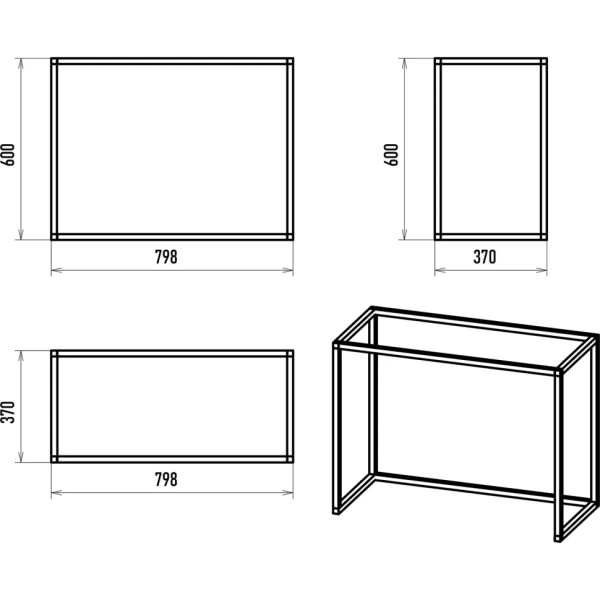 Тумба консоль Brevita Dakota 80 DAK-019080-19-012Я