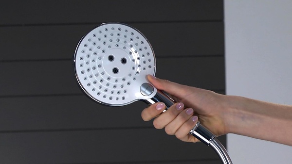 Душевой гарнитур с мыльницей Hansgrohe Raindance Select S 120 3jet 26630400 белый/хром