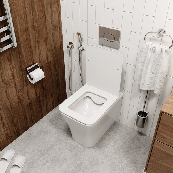 Унитаз приставной безободковый Cerutti Marmolada F CT8906