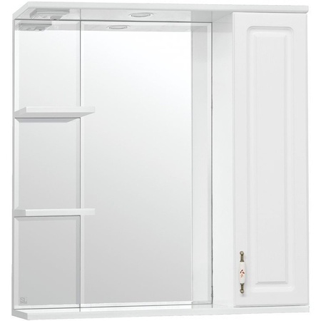 Зеркало-шкаф Style Line Олеандр-2 75 (75x83) ЛС-00000051 белый