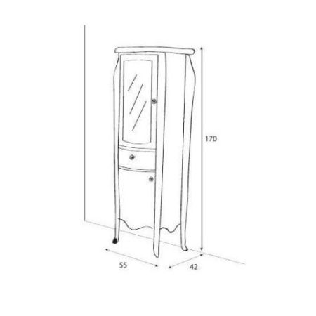 Шкаф Cezares Royal Palace Classico VE/RP.02