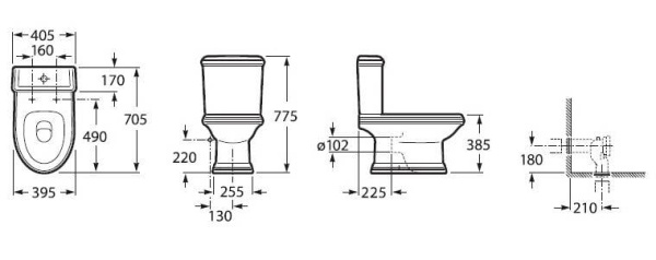Бачок Roca America 341495000 Бачок Roca America 341495000