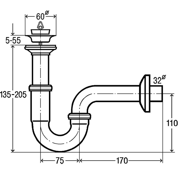 Сифон для раковины Viega 111298
