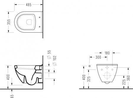Комплект унитаз с инсталяцией 5-в-1 GROHE Solido 38950000 Комплект унитаз с инсталяцией 5-в-1 GROHE Solido 38950000