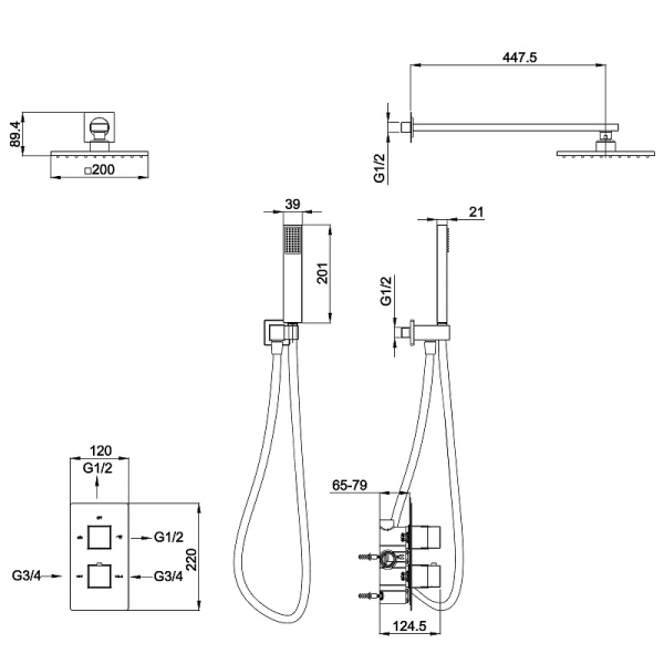 Душевая система Koller Pool Round CTQ021