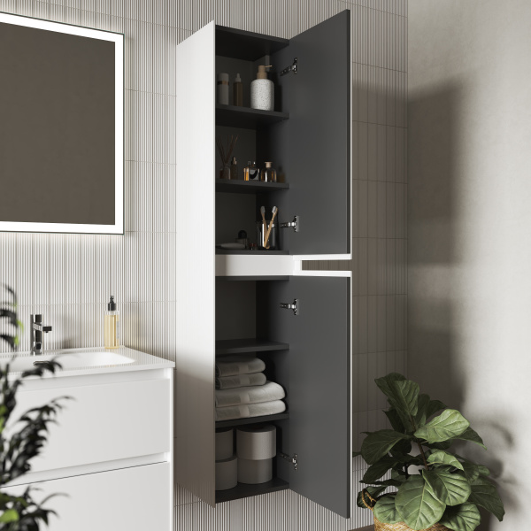 Шкаф-пенал Sancos  Cento PCN35W белый глянец