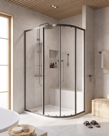 Душевой уголок (120х90) CEZARES RELAX 304 RELAX-304-RH-2-120/90-C-GM