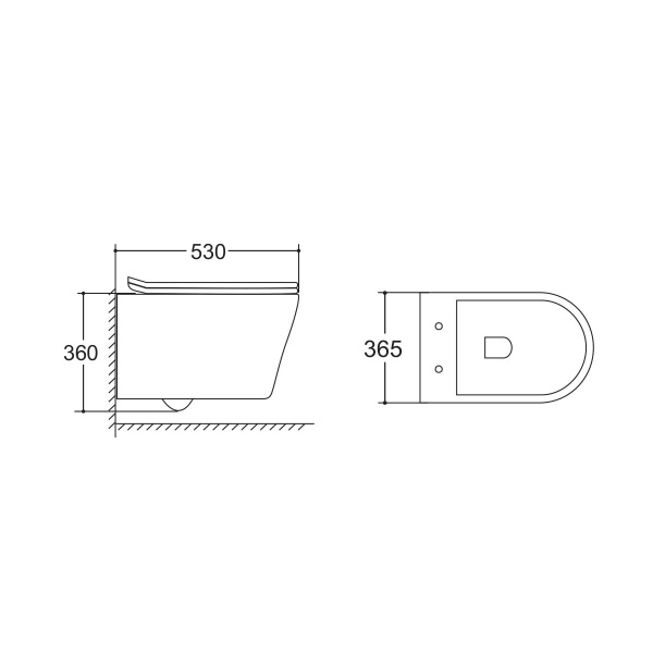 Унитаз подвесной Vincea Vito VT1-23 безободковый