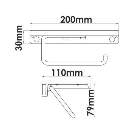 Держатель туалетной бумаги WasserKRAFT K-1725