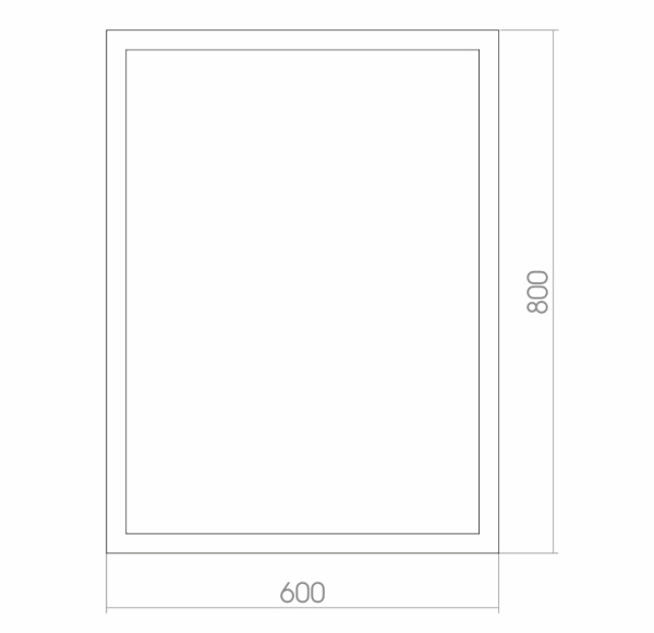 Зеркало (60х80) Silver Mirrors  Серенити ФР-00001404