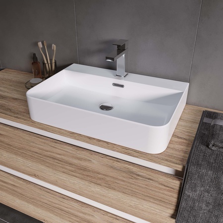 Раковина накладная (60х42) Grossman  GR-3036, белый