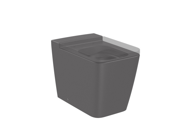 Унитаз приставной  безободковый Roca Inspira Square  , BTW, Rimless,  347537640 оникс