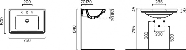 Раковина GSI Classic 8787111