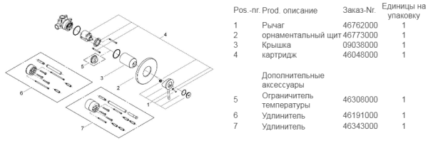 Смеситель для душа GROHE BauEdge  29040 000 (29040000) хром